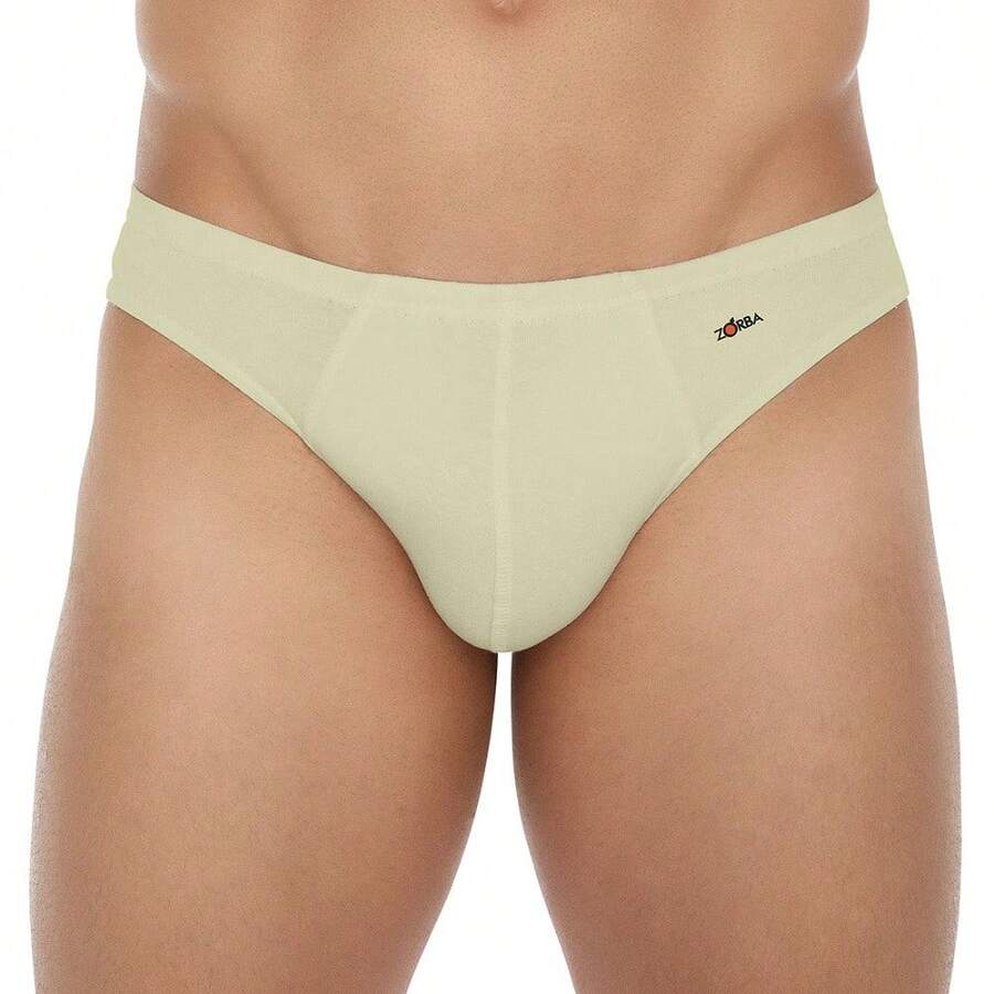 Zorba Slip Cotton Briefs 772 - Beige - View 1