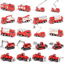 2026马年畅销款！16件套合金消防车玩具套装，逼真工程车辆挖掘机洒水车，可变形救援车模型，消防车游戏套装，微型合金车模，多款工程车辆组合，男孩生日礼物，灵巧玩具 - 彩色 - 查看 7