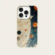 Ốp điện thoại hình phi hành gia bằng chất liệu TPU, họa tiết vũ trụ bao la, tương thích với iPhone/các dòng điện thoại khác. - trắng - Xem 5