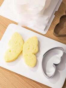 1 pièce Moule à gâteau mini de 6 pouces, outil de coupe de gâteau en forme de papillon en fil d'acier inoxydable