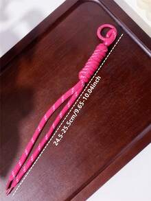 1 件彩色钥匙扣挂绳，长防丢钥匙链，汽车钥匙圈，包包，手机壳，裤子装饰万圣节配饰教师节圣诞礼物 - 彩色長款掛飾 - 查看 9