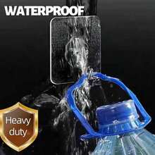 DDMY 24 Packs Hooks For Hanging 50lb Wall Hooks Transparent Reusable Waterproof Adhesive Hook For Kitchen Curtain, Towel Hook For Bathrooms, Heavy Duty Self Coat Hook For Walls No Damage - 顏色C - 查看 3