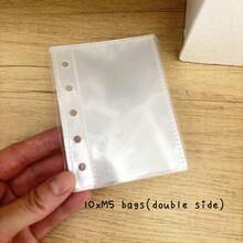 A8/A6/A7/M5 双扣活页夹封面、透明活页夹、DIY 替换套笔记本、收集书籍整理器 - 彩色 - 查看 9