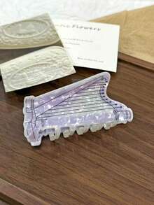 1pc Autumn/Winter Musical Instrument Piano & Cello Hair Clip, Women's Hair Accessory, Suitable For Birthday & Valentine's Day Gifts Fall Claw Clip Hair Accessories For Women For Vacation Outfits Woman Elegant Hair Clutch