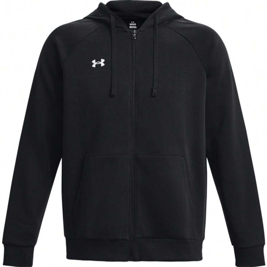 Under Armour Rival Men's Full Zip Hoodie Black - Black /  / White - View 1