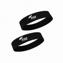 Kit com 2 testeiras anti suor faixa para cabelo envio em 24h esportes fênix - 2 Preto - Visão 1