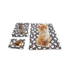 1pc Polyester Star & Heart Pattern Breathable Washable Thick Pet Bed Pad, Suitable For Medium/Small Cats & Dogs (Teddy/Bichon) All Seasons