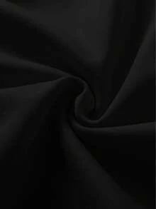 Men's One Size Hoodie With Creative Print - Black - View 4