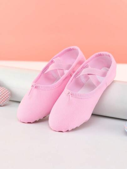 Zapatos de ballet con cordones para niños, zapatos de baile de suela blanda para interiores, zapatos de práctica, zapatos de yoga, pantuflas planas