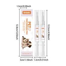Pet Teeth Cleaning Pen, Gentle Formula For Daily Dental Care, Cleans And Freshens Pet's Teeth