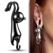 1PC Cool Chain 316 Stainless Steel Ear Weights Hangers Expander Piercing Women Man Earrings Body Jewelry 6mm 2G