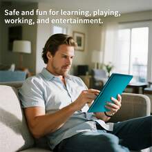 Coopers Android 15 Tablet, 10.1 Inch WIFI Tablet PC, 3GB RAM, 32GB ROM, Support 1TB Expandable, Quad-Core, 2.4G+5G WiFi, Dual Band WiFi6, HD IPS Screen, 2MP + 5MP Dual Camera, 1280 * 800 IPS HD Touch Screen, 6000mAh Battery, Support Widevine L1(No Adapter) ﻿ - Green - View 9
