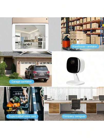 High Definition WiFi Slimme Home Security Camera Voice Intercom, Night Vision, Motion Alarm APP Viewing USB Power Indoor/Outdoor Monitoring System, System Stylish Wit Small view 8