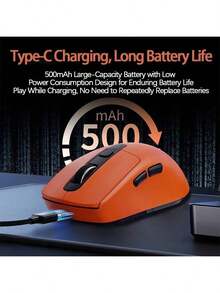 Acer Mouse ușor cu prindere confortabilă OMR227, cu comutare multi-mod wireless Bluetooth, design compact și portabil, esențial pentru lucrul/studiul la calculator (negru)