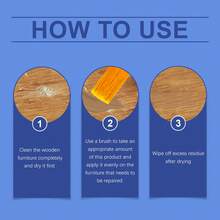 Jakehoe Wooden Furniture Repair Paste - Wood Table Chair Floor Erase Scratches Long-Lasting Protection Waterproof Anti-Fouling Strong Adhesion Polishing Restores Like New - 100g Three Color Options - 楓木色 - 查看 8