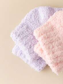 1/4 Pair Women's Thick Coral Fleece Socks With Silicone Anti,Slip Sole, Warm Indoor Home Floor Socks For Winter, Cozy Socks - Multicolor - View 12