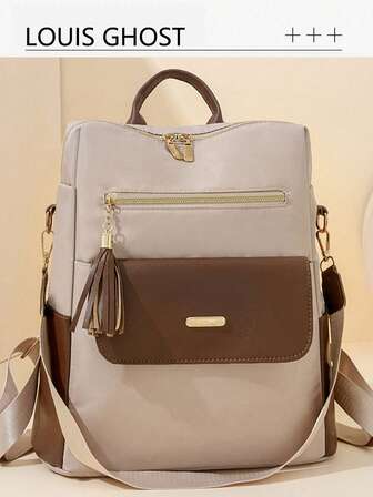 Modern reseryggsäck för kvinnor med stor kapacitet, stöldskyddsdesign, multifunktionell stil, lämplig för gatustil, med laptopfack, mönsterduglig ryggsäck, väska för skolan, skolväska, skolväska, bärbar, laptopfack, stor kapacitet, för tonårsflickor, kvinnliga universitetsstudenter, högskola, mellanstadium, gymnasium, utomhus, resor, utflykter, grundskola, kontor