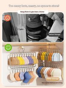 MiLaiWP 不锈钢多夹袜架，带旋转挂钩 - 防风衣架，适用于晾晒袜子、胸罩、内衣 - 必备洗衣配件，含衣夹