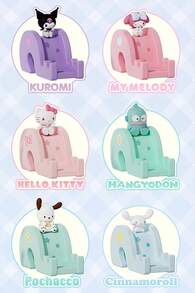 Sanrio Characters 滑动手机支架系列装饰 - 可爱的 Q 版娃娃，可调节角度的手机支架 | 可爱又有创意的设计（Pochacco） - 青色 - 查看 7