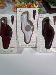 1 件/3 件木纹 LCD 数字计数器，适用于户外运动、送礼、实用且具有文化气息，便于携带 - 彩色 - 查看 8