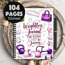 A5 Weight Loss Diary - Spiral Bound Fitness Planner With Exercise Log, Diet Tracker And Progress Charts - Minimalist & Stylish Fitness Journal For Women & Men, Suitable For Gym/Home/Travel Use - Undated Calendar - Multicolor - View 9