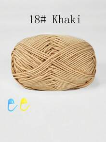 1/3包 50克 4股钩针线，带记号扣的钩针线，初学者钩针套装，多包装编织线，优质腈纶线，柔软钩针线，DIY工艺品，围巾（配饰颜色随机）