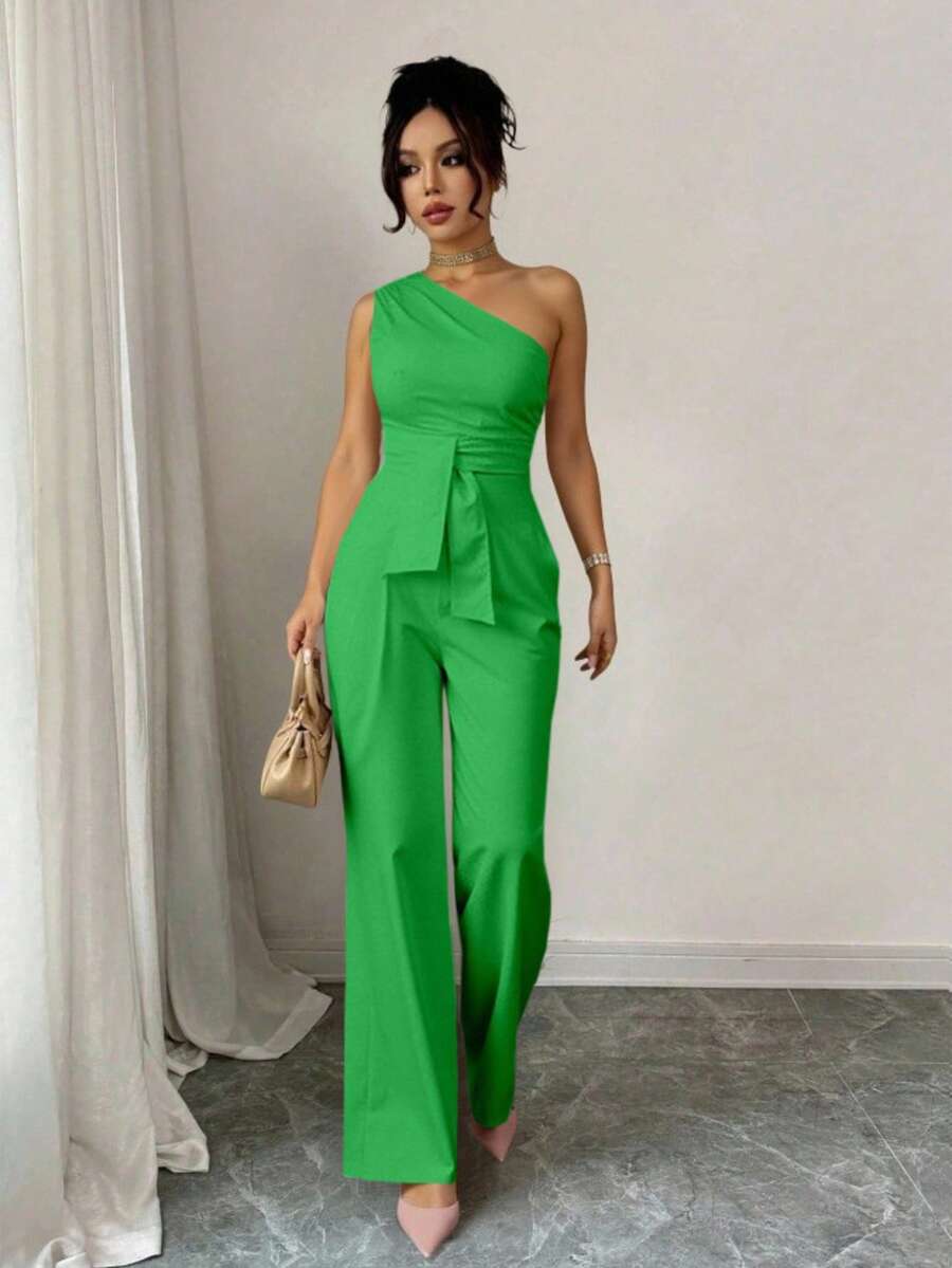 Women Jumpsuits - Green - View 1