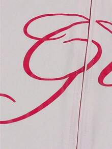 Men's Sexy 2 Pieces Set, Long Sleeve Printed Zip-Up Jacket Paired With Pants, Holiday Outfit - Pink - View 3