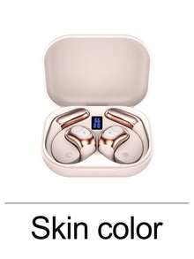 1 Pair Of Wireless Open-Ear Bone Conduction Earphones Ear-Hook Sports Running Heavy Bass Long Battery Life Headphones Unisex Style Smart Voice Assistant Wake-Up AI Translation Noise Reduction Digital Display