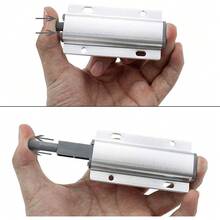 2x Heavy Duty Metal Push To Open Catch Cabinet Door Kitchen Wardrobe Hardware - Silver - View 5