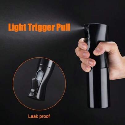 1pc Fine Mist Continuous Spray Bottle, Automatic High Pressure Atomizer Spray Bottle Without Aerosol, Suitable For Hairstyling, Cleaning, Gardening, Cosmetic Water Container, Hair And Face Mist, Refillable