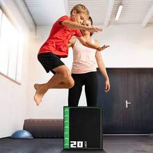 HAADI Soft Plyometric Jump Box For Home Gym Workout CrossFit Training Fitness Equipment Foam Padded Exercise Box For Strength & Cardio Training - A - View 4
