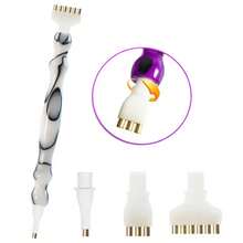 Stilou nou pentru pictura cu diamant din rășină, stilou pentru arta diamantată cu vârf filetat multifuncțional din plastic, folosit pentru pictura cu diamant, arta unghiilor