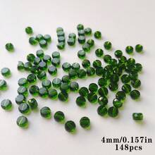 Red Beads & Bead Assortments 4/6/8mm Clear Flat Round Faceted Glass Bead For Jewelry Making DIY Bracelet Beading Crafts