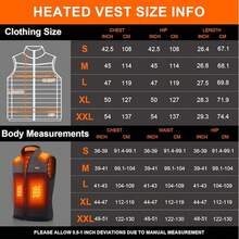 Chaleco calefactado para hombres y mujeres, chaleco calefactado con doble interruptor y 9 zonas de calefacción para hombres (no incluye batería) - Negro - Ver 3
