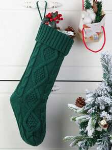 1 件圣诞袜、圣诞装饰挂件、大号钻石形礼品袋