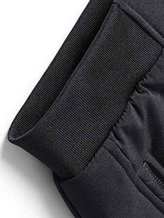 Fleece Lined Jacket, Fashionable, Warm, Casual, Suitable For Men's Daily And Outdoor Sports Wear In Autumn/Winter