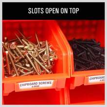 Storage Bins Parts Rack 36Pcs Bin Organizer Garage Plastic Shop, Tools Men - Standard - View 4