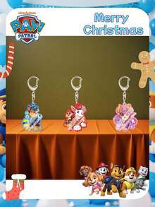 Paw Patrol 1pc Woof Team Cartoon Pendant Backpack Clothing Hanger Cartoon Keychain Holiday Party Decoration Hanger The Best Holiday Gift For Good Friends, Party Atmosphere Decoration, Perfect Party Decoration, Home Decoration Ornaments,