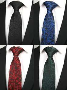 1pc Men's Premium Fashion Casual Necktie, Suitable For Daily Wear, Weddings, And Parties - A - View 5