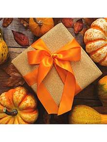 1 Roll Satin Ribbon, Suitable For Handmade Bows, Crafts, Weddings, Christmas Decorations, DIY Cards, Gift Wrapping - Orange - View 6