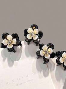 10pcs/Set Camellia Flower Rhinestone Mini Clip, Super Fairy Sweet High-End Princess Hairpin, Fashion Elegant Versatile Bangs Side Hair Clip, Suitable For Daily Outfit, Photo Shoot, Outdoor, Commute, Date, Beach Holiday Hair Claws Claw Clips Hair Clips Hair Jaw Clip Hair Clamps Hair Clutch Hair Catcher Clip Fall Winter Hair Accessories For Women For Vacation Outfits Woman - 10pcs Transparent Camellia Clips - View 4