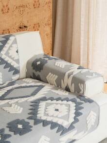 1件波西米亚菱形绗缝毛绒沙发垫套，暖色调乡村风格沙发套，防滑防刮，四季皆宜，适用于1/2/3/4座沙发和组合沙发，秋季装饰，房间装饰，返校季，学习用品 - 深灰色 - 查看 16