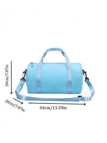 This Personalized Dance Bag Can Be Printed With Your Name, Making It An Ideal Choice For Dance, Sports, Latin Dance, And Various Occasions. Its Large Capacity Allows It To Be Used As Both A Shoulder Bag And A Travel Bag, Making It Practical And Convenient For Daily Use. It Also Makes An Ideal Gift For Friends And Family. - Blue - View 11