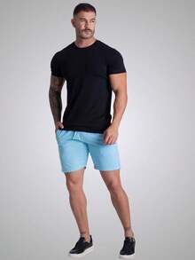 Kit 3 Shorts Mauricinho Men's Twill Denim Bermuda Shorts Colorful Premium Quality - Black - View 9