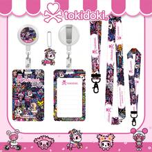 Official Tokidoki Unicorno Phone Lanyard Set - Including Long And Short Lanyards, ID Badge Holder Retractable Reel Clip, Card Cases,Cute Tokidoki Keychains For Fans - Màu tím - Xem 1