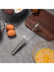 1 قطعة خلاط متعدد الوظائف 4 سرعات يدوي - بدون بطارية مطلوبة، للتشغيل باليد للخبز والطهي، خفاقة بيض نصف آلية منزلية، فرامة حليب من الفولاذ المقاوم للصدأ، خفاقة بيض