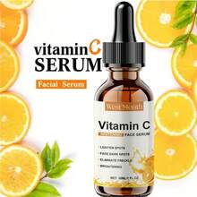 west&month Vitamin C Facial Essence With Hyaluronic Acid 30ml - Anti-Aging Serum To Help Reduce Dark Spots, Fade Fine Lines And Improve Skin Dullness, Moisturizing & Nourishing Formula For Brightening And Revitalizing All Skin Types - Màu vàng - Xem 2
