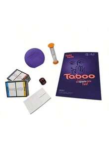 1件禁忌游戏，标准禁忌游戏，趣味十足的桌游，成人派对家庭聚会卡牌游戏，圣诞节感恩节假日礼物，游戏礼物，家庭聚会娱乐卡牌游戏，朋友聚会卡牌桌游，假日旅行娱乐游戏，情侣卡牌桌游 - 紫色 - 查看 3