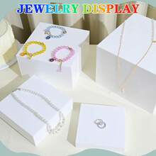 5-Sided Acrylic Food Display Stand, Hollow Bottom, Suitable For Buffet, Brunch, Wedding, Party - White - View 10